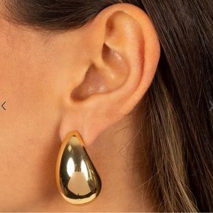 Adina Eden solid chunky drop earrings